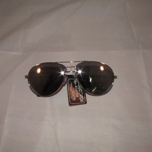Mirror Aviator Style Sunglasses Metal Frame